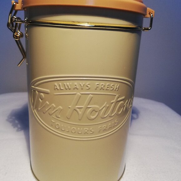 Tim Horton's Coffee Tin Canister - Lot of 4 - Picture 6 of 8